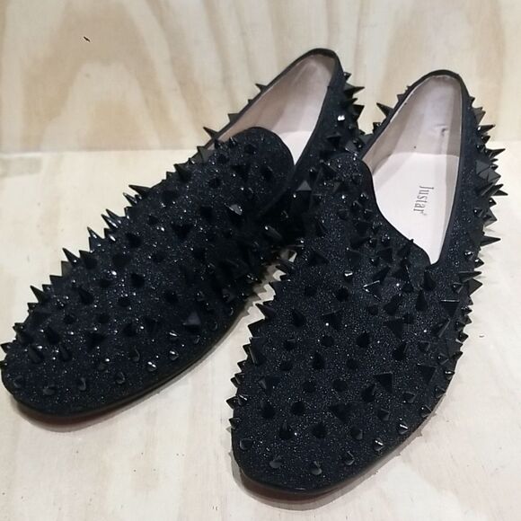 Justar Men's Studded Spikes Loafers Men's size 12 - Picture 1 of 9